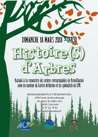 Histoire (s) d'arbres. Le dimanche 18 mars 2018 à Concoret. Morbihan.  14H30